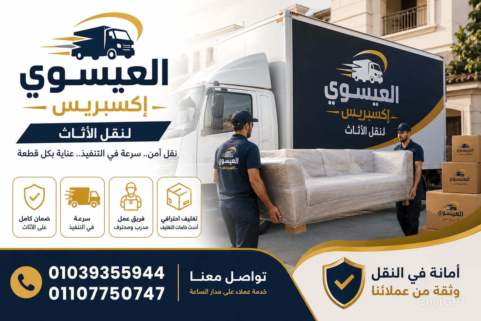 خدمات متكاملة تشمل جميع مستلزمات النقل